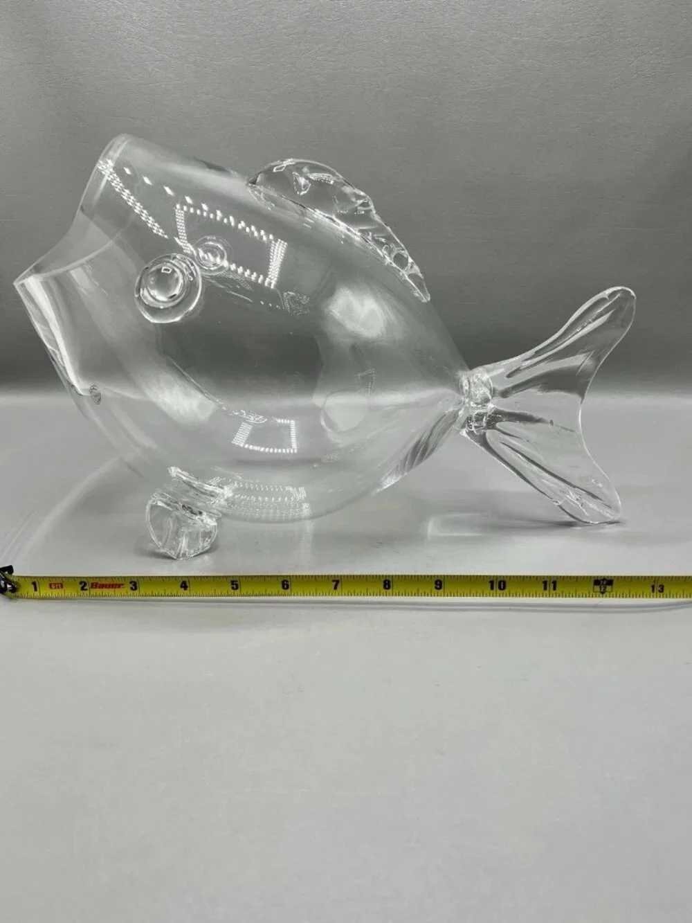 Home Essentials Clear Glass Fish Bowl Vase Large Coastal Beach Decor